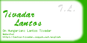 tivadar lantos business card
